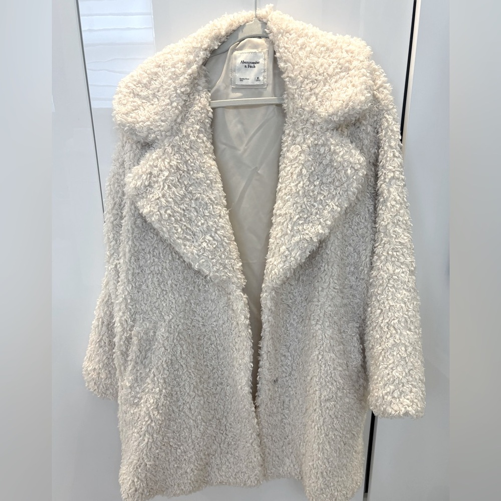 Abercrombie & Fitch Sherpa Long Coat